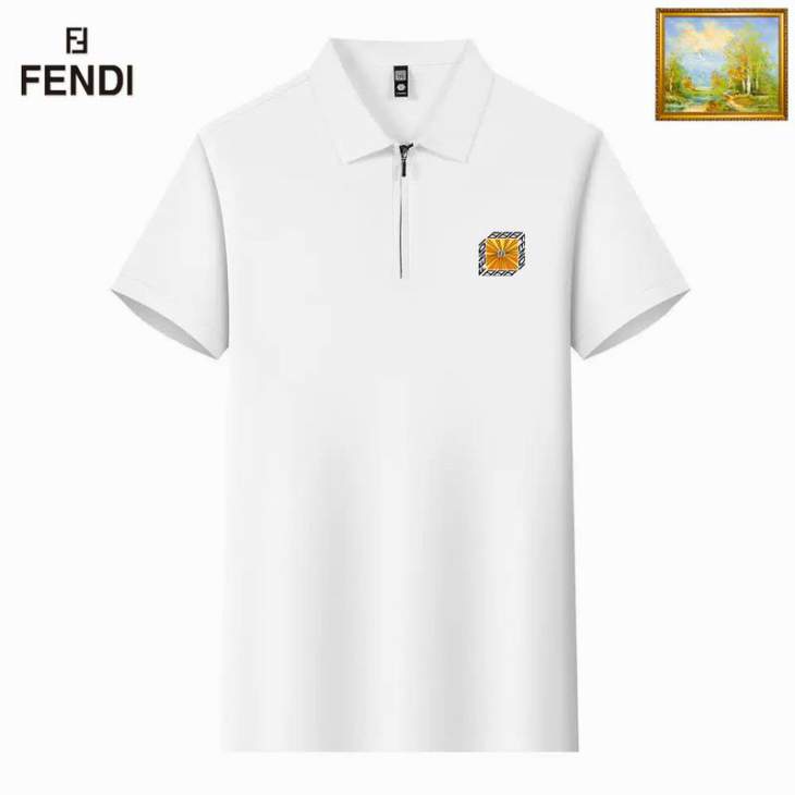 Picture of Fendi Polo Shirts Short _SKUFendiM-3XL25tr14228142